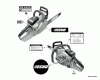 Echo CS-450P - Chainsaw, Spareparts Labels