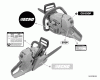 Echo CS-550P - Chainsaw, S/N: C10712001001 - C10712999999 Spareparts Labels