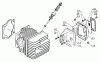 Echo CS-601S - Chainsaw Spareparts Cylinder, Muffler: Spark Arrester Muffler - OPTION