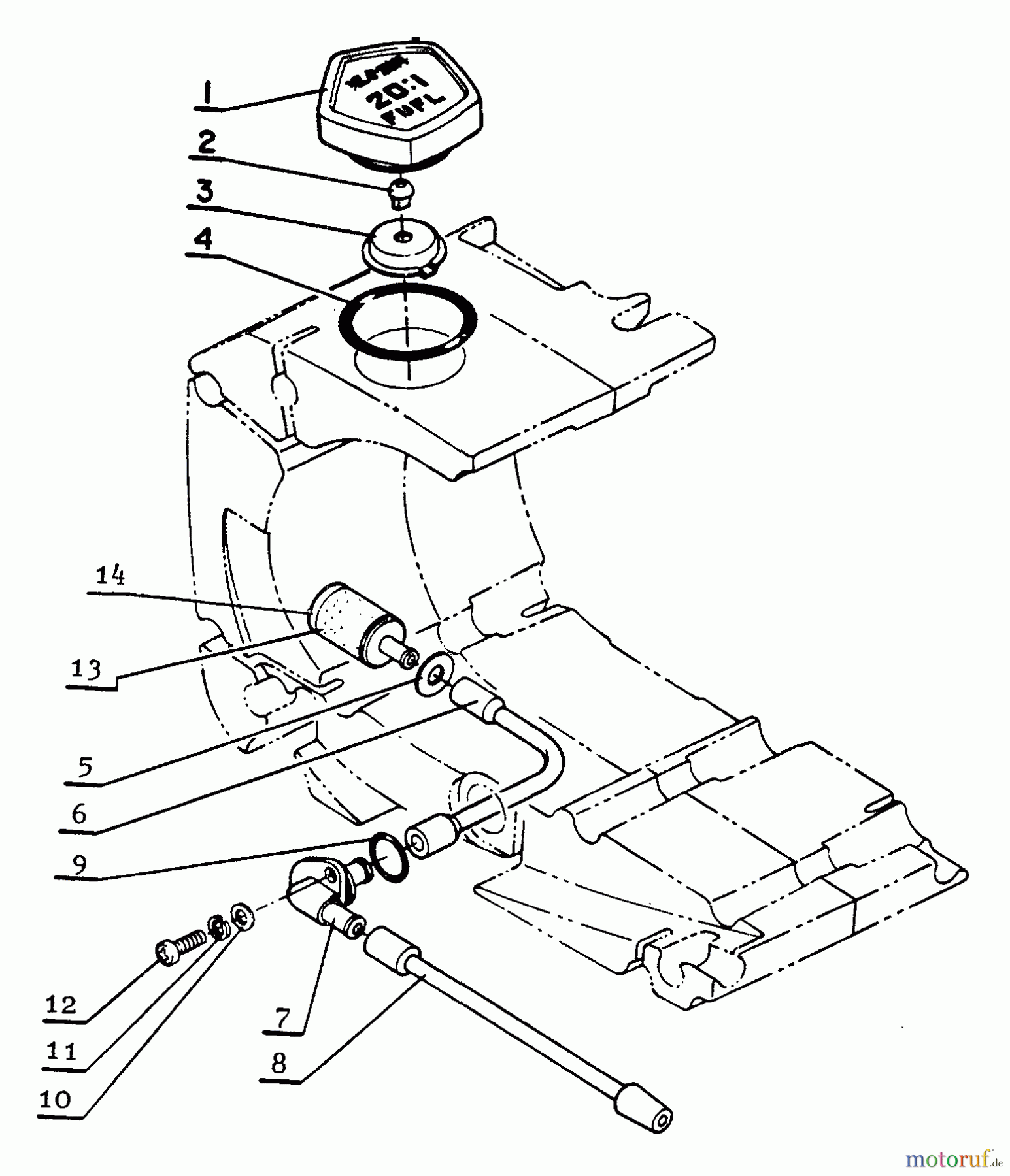  Echo Sägen, Kettensägen CS-601S - Echo Chainsaw Fuel Line