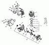 Echo PP-1200 - Pole Saw / Pruner (Type 1E) Listas de piezas de repuesto y dibujos Crankcase, Engine, Fan Case