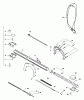 Echo PPT-2100 - Pole Saw / Pruner (Type 1E) Listas de piezas de repuesto y dibujos Handle, Ignition Switch, Throttle Cable, Driveshaft  S/N: 001001 - 503549