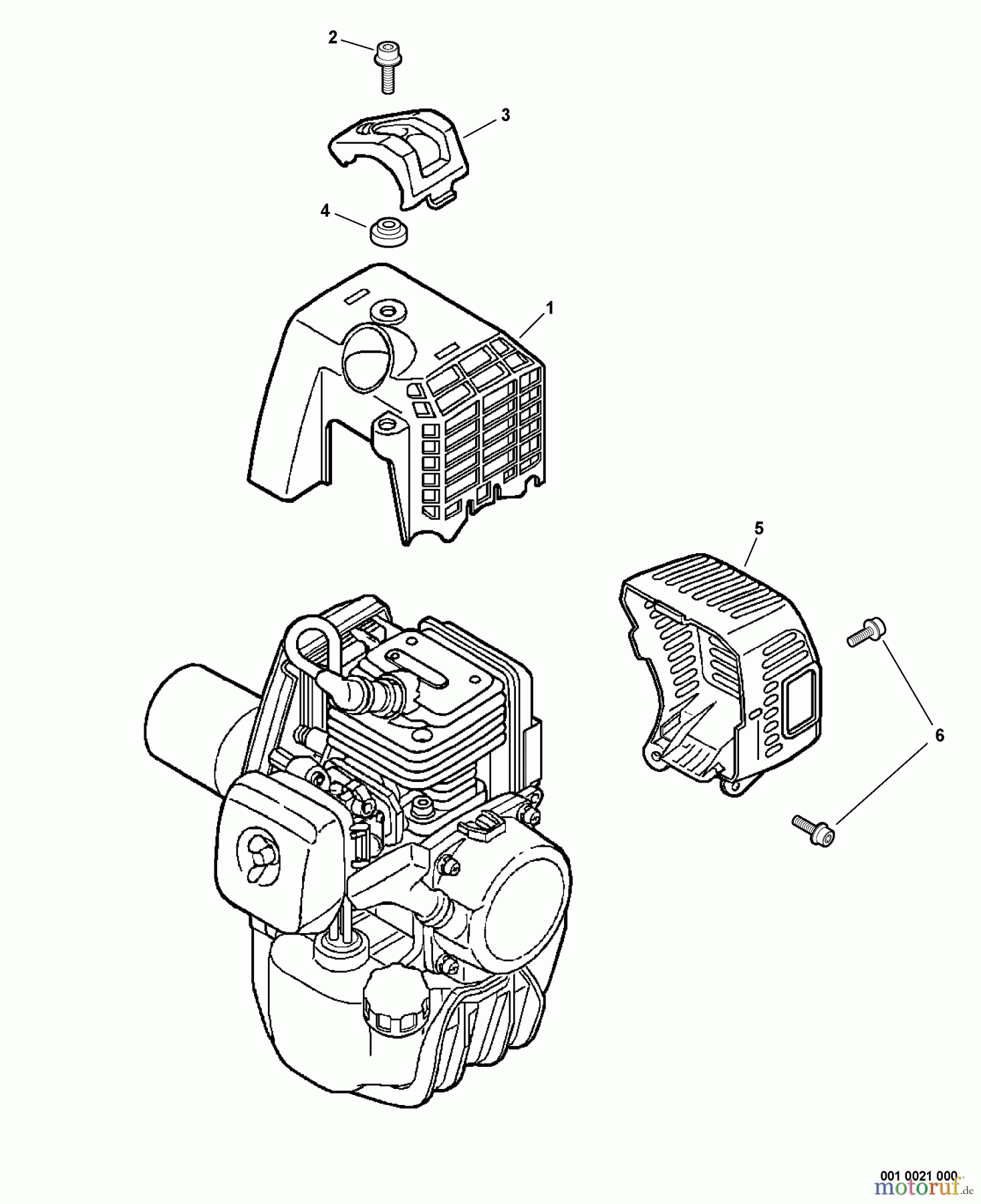  Echo Hochentaster PPT-230 - Echo Pole Saw / Pruner, S/N: E08913001001 - E08913999999 Engine Cover, Exhaust Cover