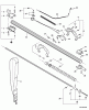Echo PPT-260 - Pole Saw / Pruner, S/N: E07911001001 - E07911999999 Pièces détachées Main Pipe -- Lower, Control Handle, Throttle Cable, Shoulder Strap