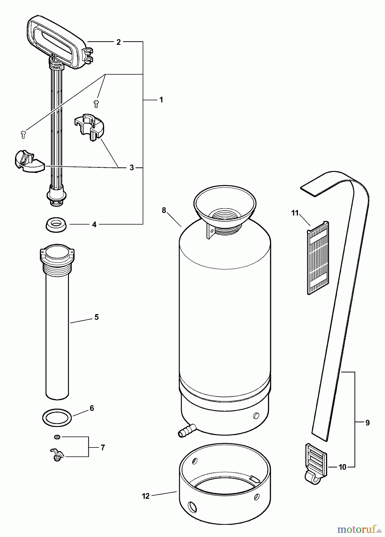  Echo Pflanzenschutzspritzen MS-35 - Echo Manual Sprayer Pump, Tank, Shoulder Strap