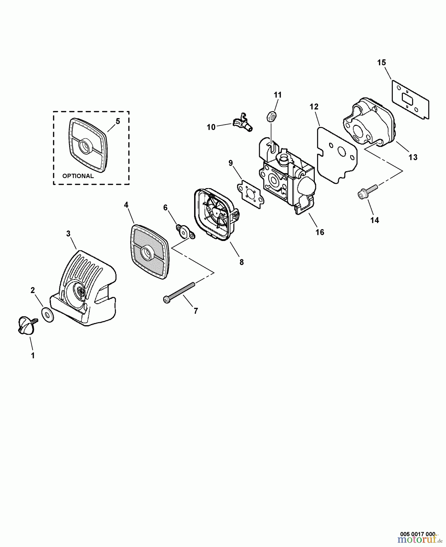  Echo Bläser / Sauger / Häcksler / Mulchgeräte	 PB-251 - Echo Hand Held Blower, S/N: P06113001001 - P06113999999 Intake