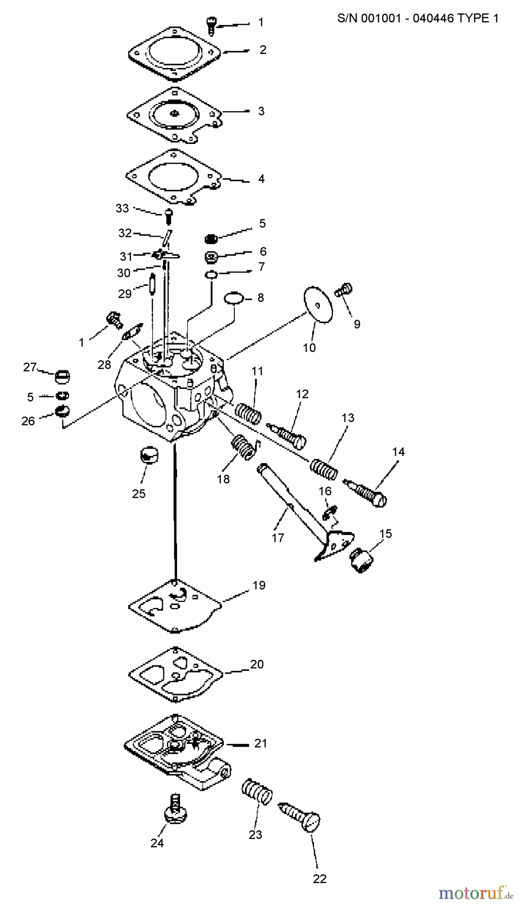  Echo Trimmer, Faden / Bürste SRM-3800 - Echo String Trimmer (Type 1) Carburetor  S/N: Type 1 -- 001001 - 040446