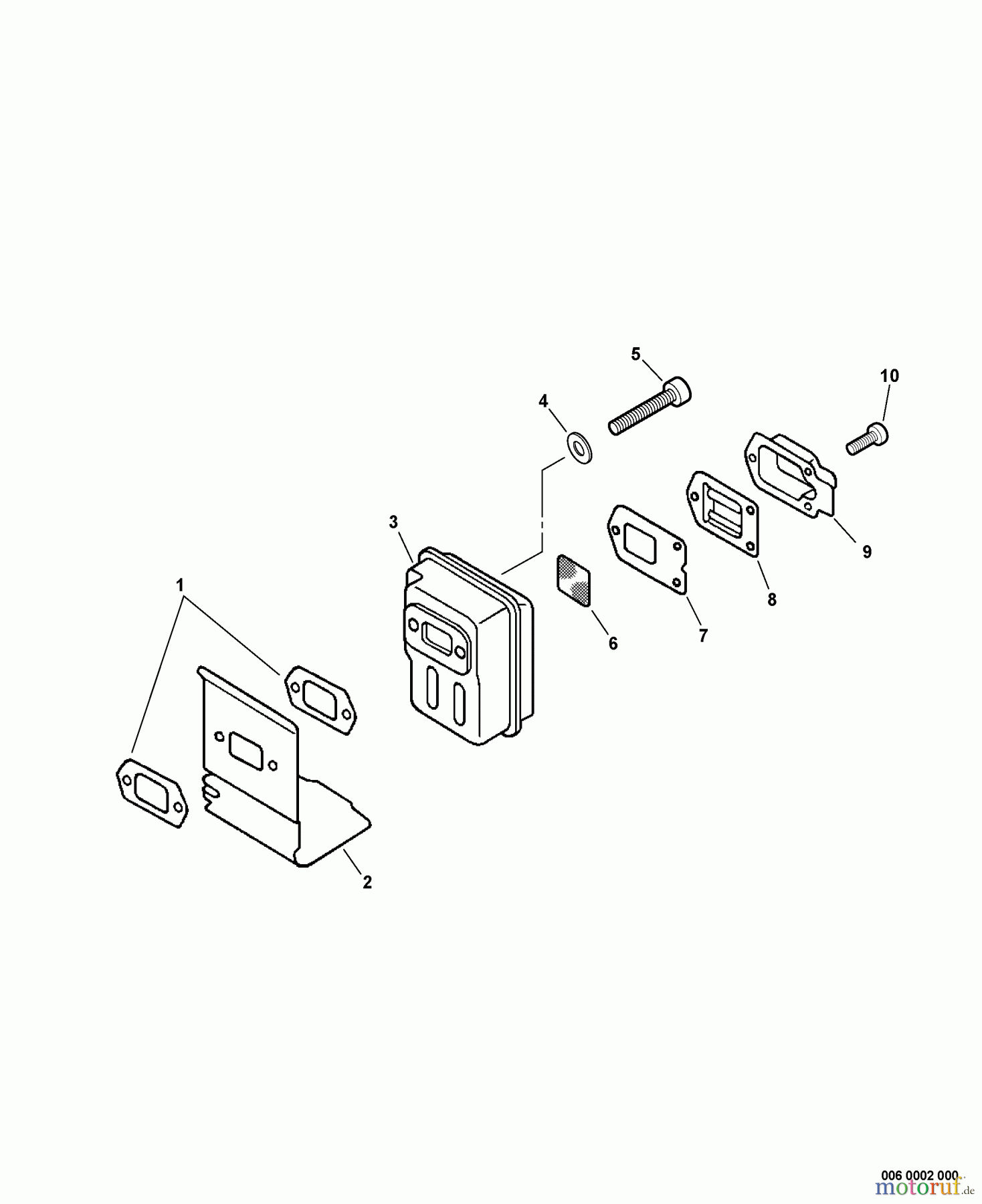 Echo Wasserpumpen WP-1000 - Echo Water Pump, S/N: 501001-599999 (Canada: 01001-99999) (Type 1E) Exhaust S/N: 501001-503211, CANADA: 01001 - 12477