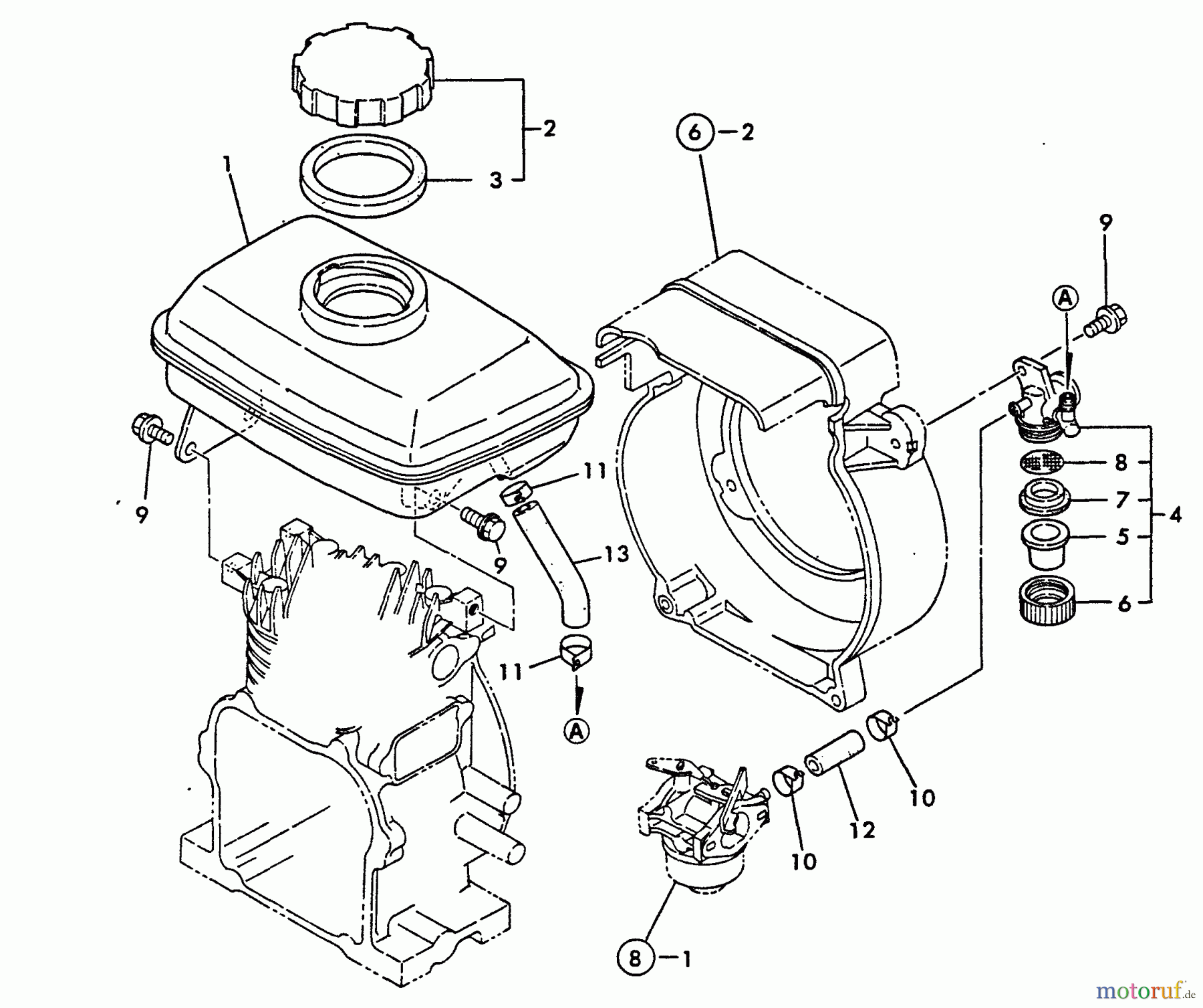 Echo Wasserpumpen WP-1500 - Echo Water Pump, S/N: 00000 - 02431 Fuel System