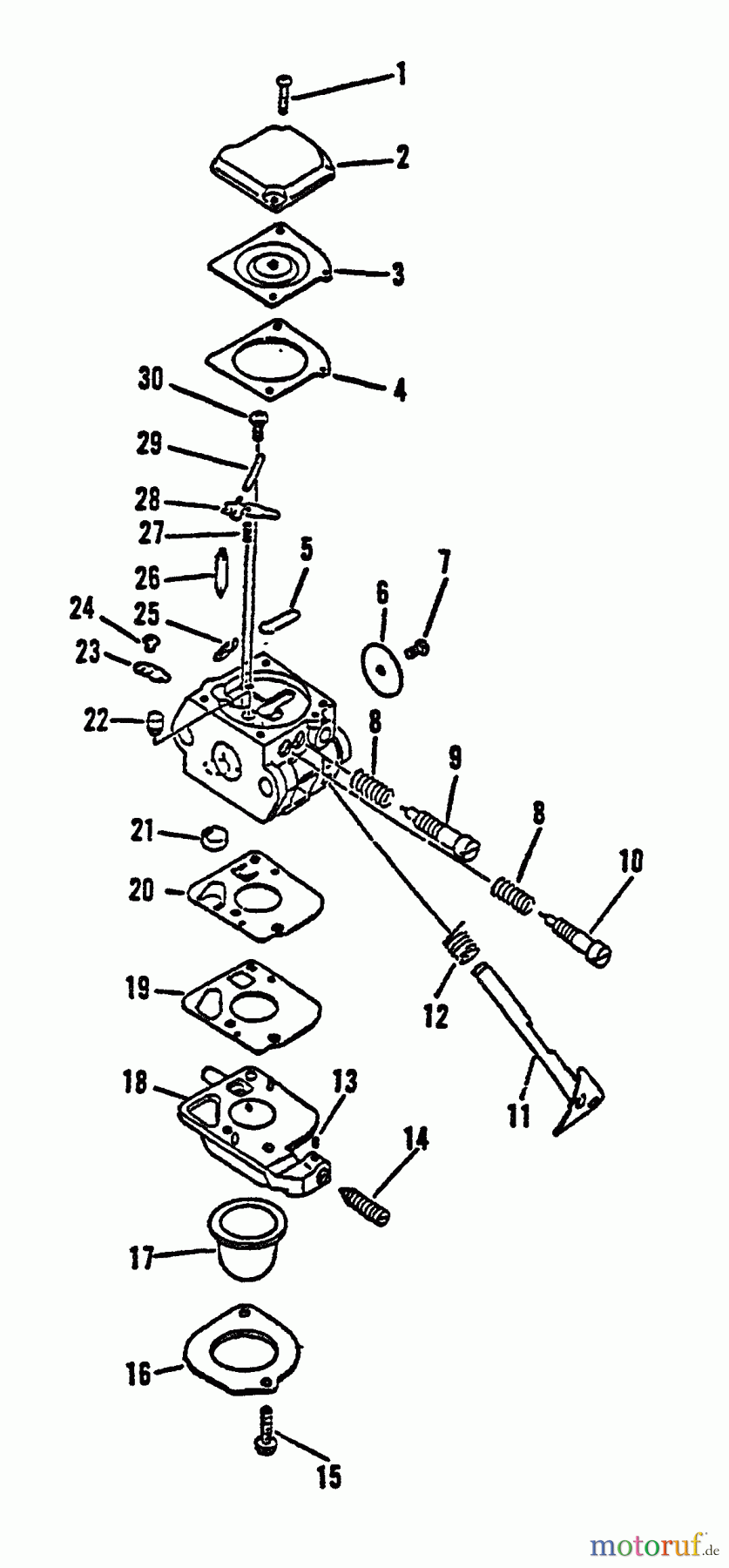  Echo Bläser / Sauger / Häcksler / Mulchgeräte	 ES-2000 - Echo Shredder/Vacuum, S/N: 007942 - 999999 Carburetor