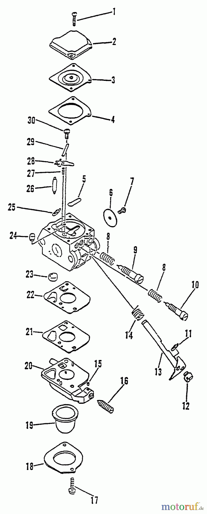  Echo Kantenschneider PE-2400 - Echo Edger, S/N: 018100 - 040060 Carburetor
