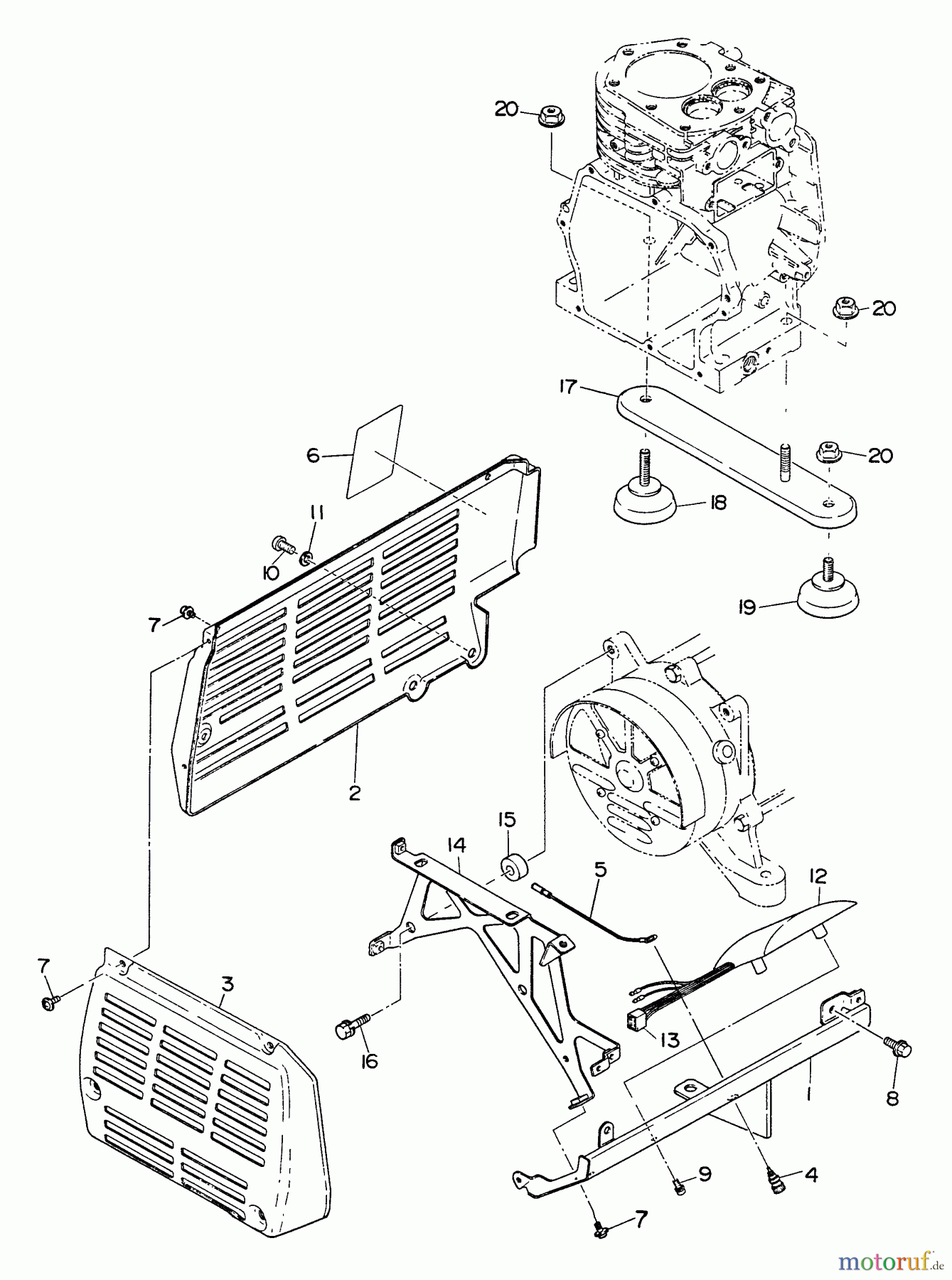  Echo Stromerzeuger EG-1200 - Echo Portable Generator External Covers