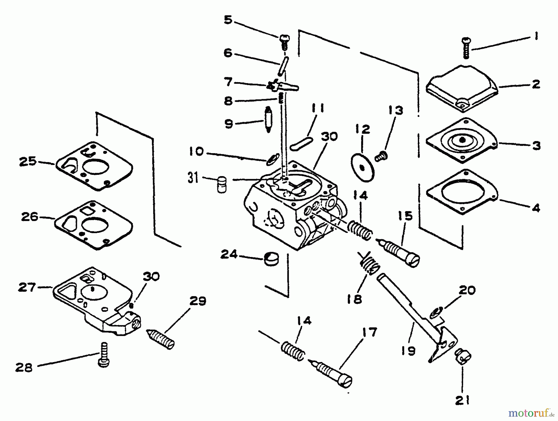  Echo Heckenscheren HC-1000 - Echo Hedge Trimmer Carburetor