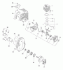 Echo HCA-2400 - Hedge Trimmer (Type 1E) Spareparts Engine, Crankcase, Cylinder Cover, Clutch