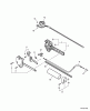 Echo HCA-261 - Hedge Trimmer, S/N: 02001001 - 02999999 Spareparts Control Handle, Throttle Cable, Ignition Switch