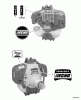Echo HCA-261 - Hedge Trimmer, S/N: 02001001 - 02999999 Spareparts Labels