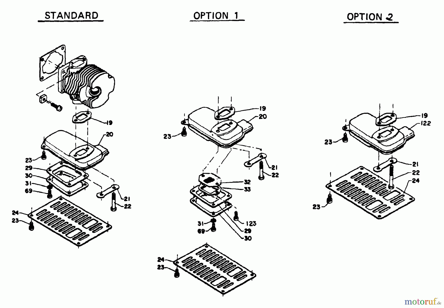  Echo Sägen, Kettensägen CS-315 - Echo Chainsaw, S/N: 058001 - 090010 Exhaust