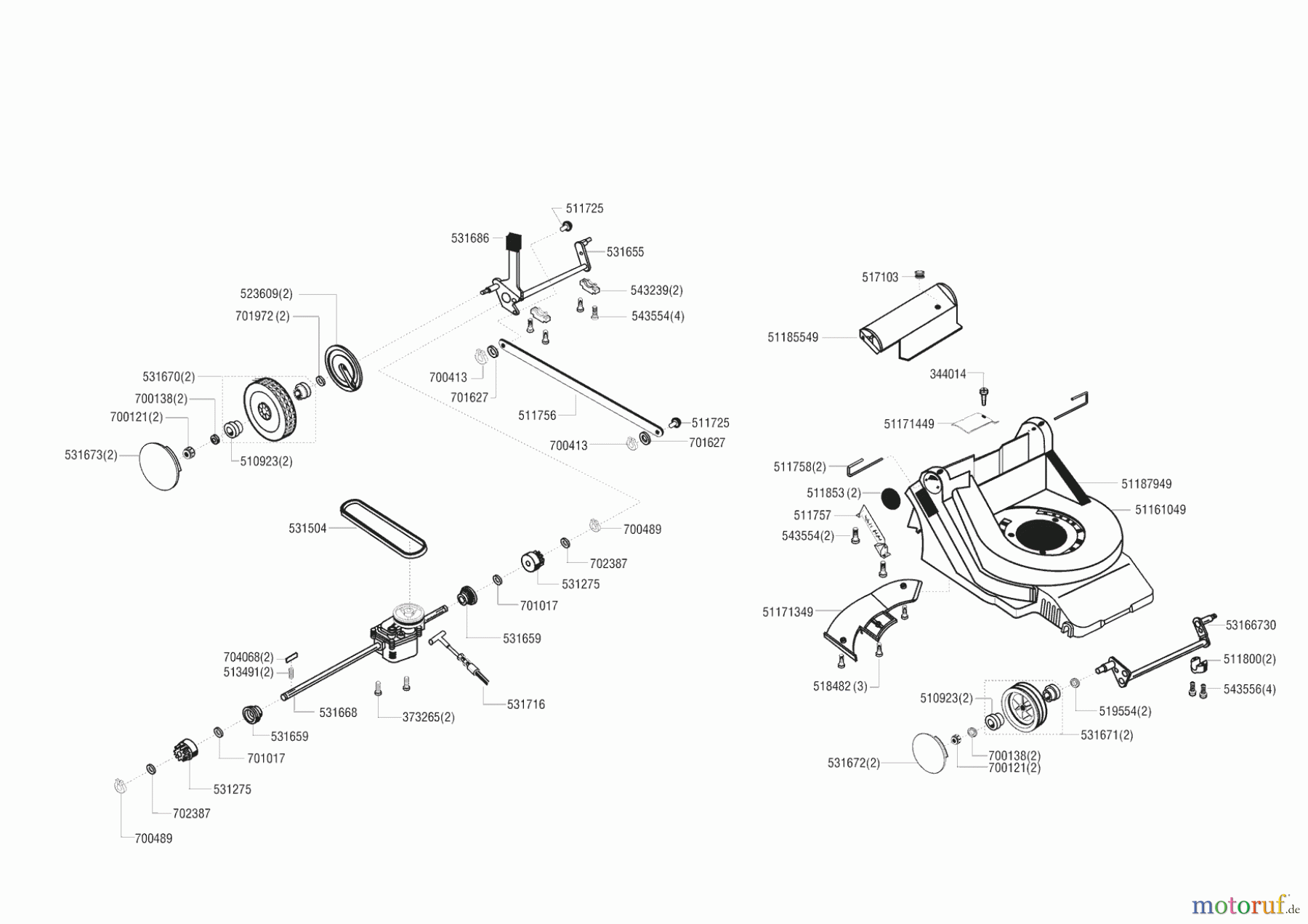 Fleurelle Gartentechnik Benzinrasenmäher BA 471 00/0 - 01/2000 Seite 1