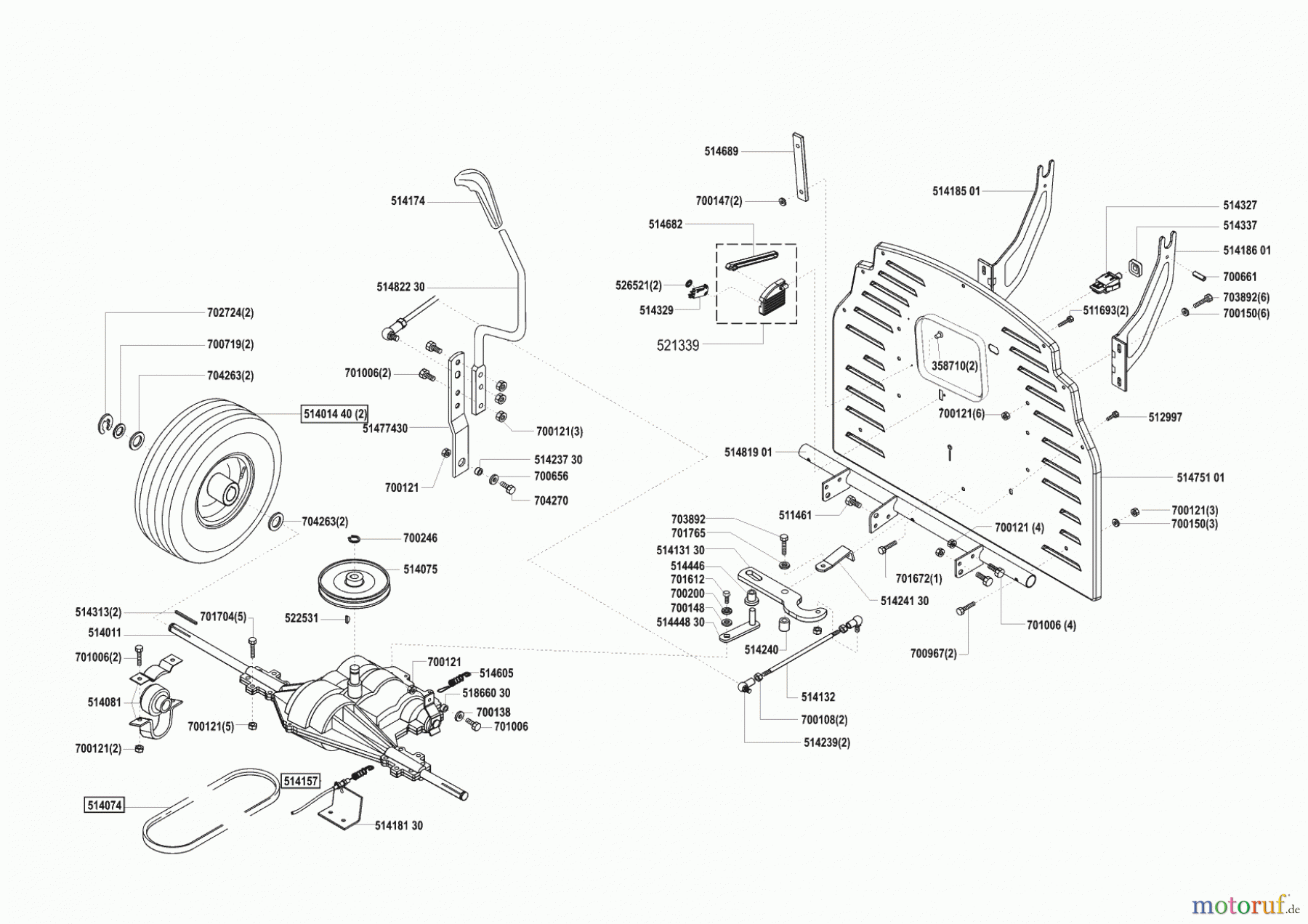  Ginge Gartentechnik Rasentraktor T 800 vor 02/2001 Seite 3