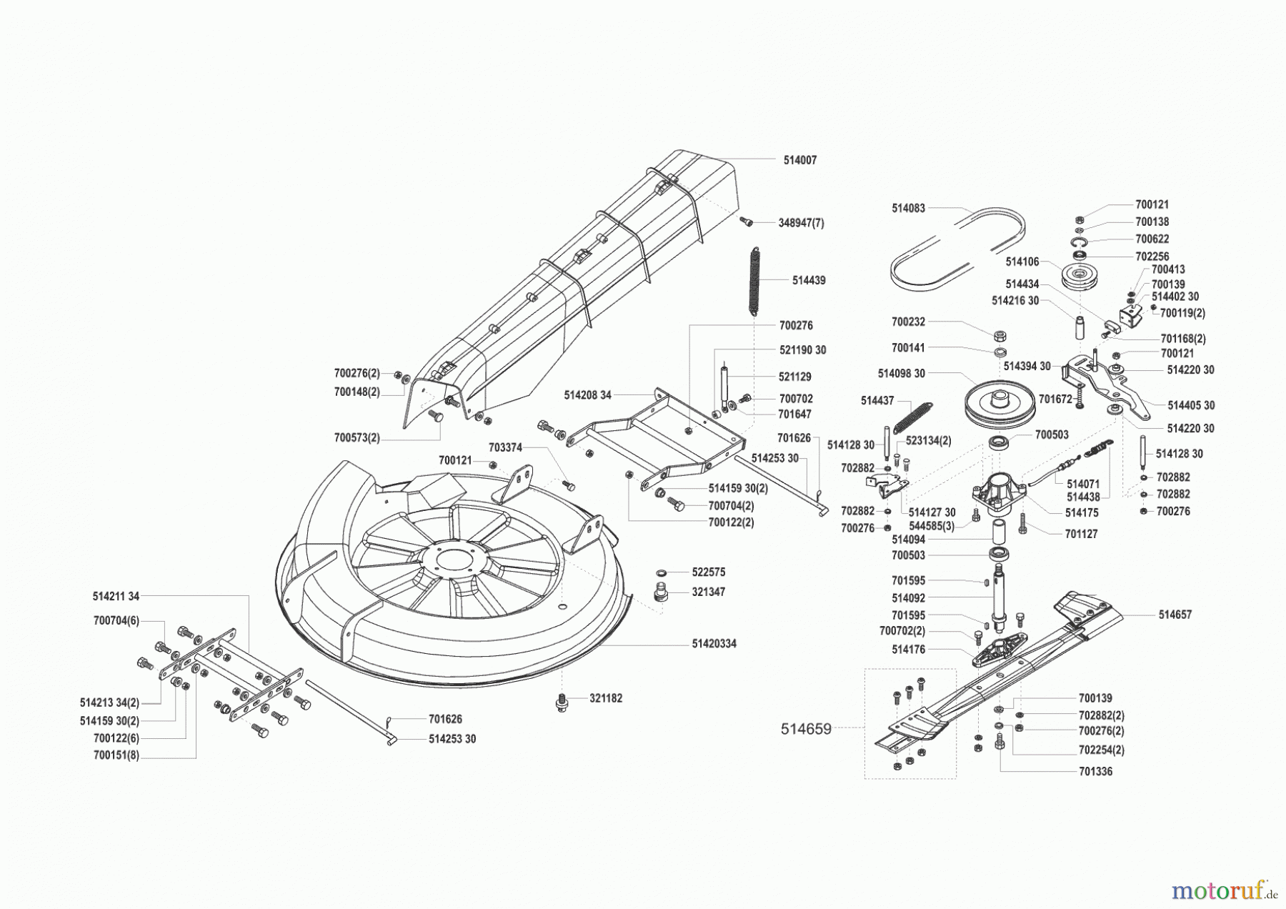  Concord Gartentechnik Rasentraktor T 12-75 ab 10/2000 Seite 5