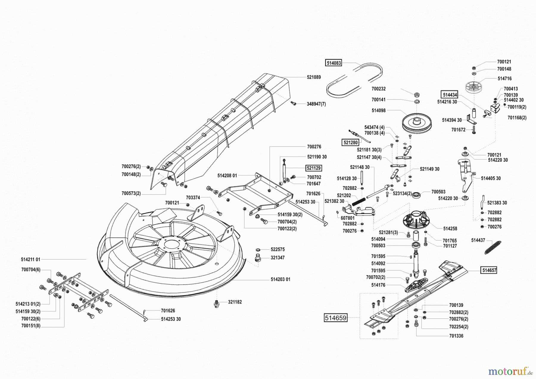  Turbosilent Gartentechnik Rasentraktor 12-75 ab 02/2002 Seite 5