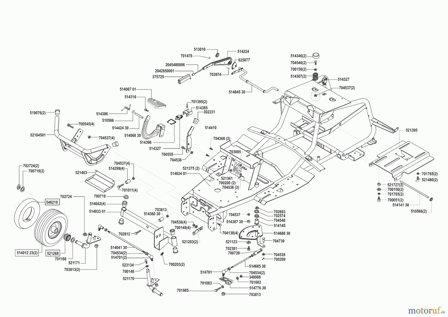  Concord Gartentechnik Rasentraktor T13-102 MAS  10/2002 Seite 2