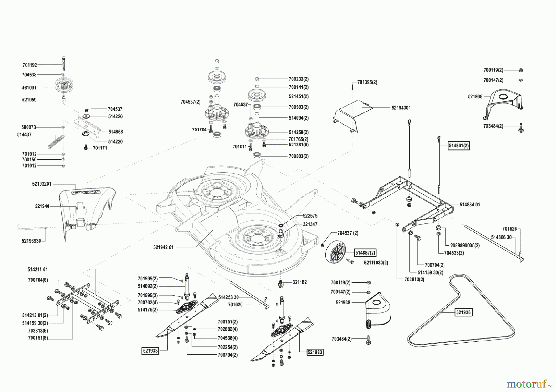  Concord Gartentechnik Rasentraktor T 15-102 S Masport Seite 5
