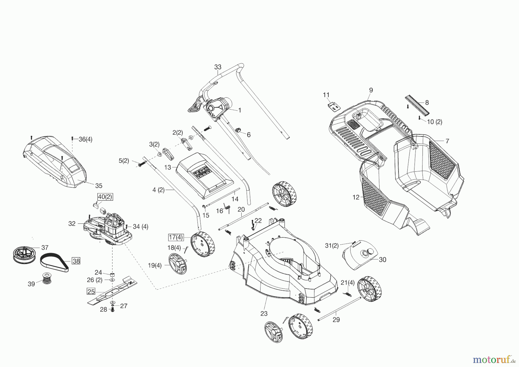  Greenzone Gartentechnik Elektrorasenmäher EM 3210 Easy  01/2013 Seite 1