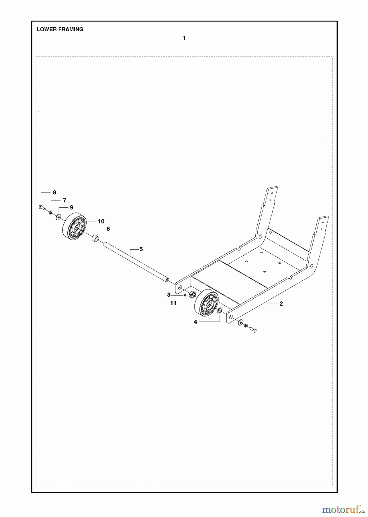  Trennschneider, Floor FS513/FS520/FS524, Valid to machines FS520-2149 and FS 524-1629, 2007-08 to 2011-02 LOWER FRAME