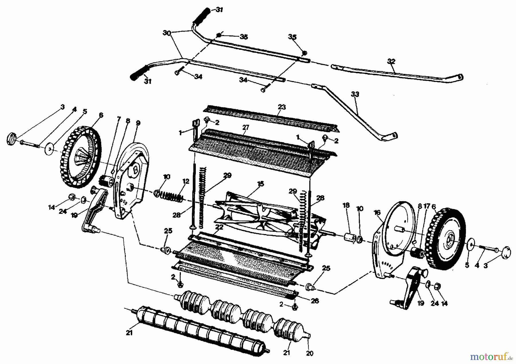 Husqvarna 5/40 S - Reel Mower (1980-06 & After) Spare Parts (5/40)  Spareparts 371 39 90-01 NABENKAPSEL