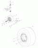 Husqvarna EZ 4624 BF (968999688) - Zero-Turn Mower (2008-08 & After) Listas de piezas de repuesto y dibujos Wheels And Tires