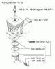 Husqvarna 225 E - Handheld Edger (2000-10 & After) Listas de piezas de repuesto y dibujos Piston/Cylinder