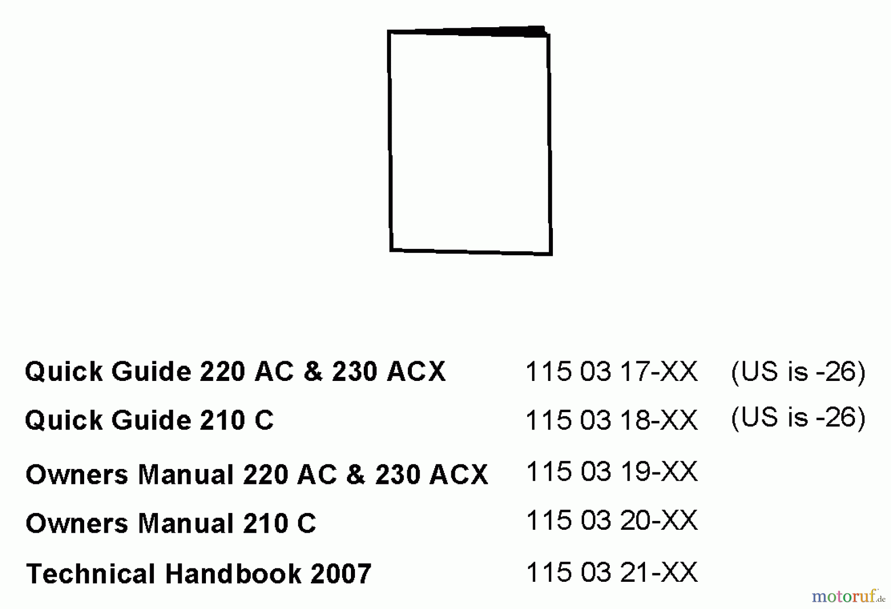 Husqvarna Automower, Mähroboter 220 AC - Husqvarna Auto Mower (2007-02 to Handbook/Manuals Spareparts