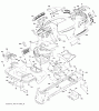 Husqvarna GTH 2648 (96043003002) - Garden Tractor (2008-02 & After) Spareparts Chassis