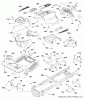 Husqvarna LTH 1438 (96043006900) - Lawn Tractor (2008-12 & After) (California) Spareparts Chassis