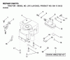 Jonsered LR13 (J81336C, 954130022) - Lawn & Garden Tractor (2000-03) Spareparts ENGINE CUTTING EQUIPMENT