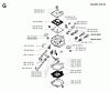 Jonsered 2054 - Chainsaw (1993-05) Spareparts CARBURETOR DETAILS