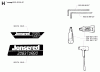 Jonsered 2083 II EPA - Chainsaw (2001-10) Spareparts DECALS #2