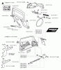 Jonsered 2171 - Chainsaw (2001-10) Listas de piezas de repuesto y dibujos CHAIN BRAKE CLUTCH COVER