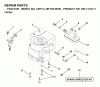 Jonsered LRH13 (J8F13H36TB, 954130017) - Lawn & Garden Tractor (1998-12) Spareparts ENGINE