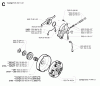Jonsered CS2171 - Chainsaw (2003-05) Listas de piezas de repuesto y dibujos CLUTCH OIL PUMP
