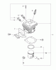 Jonsered CS2172 - Chainsaw (2010-08) Spareparts CYLINDER PISTON