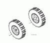 Jonsered ST 2106 (96191002006) - Snow Thrower (2009-09) Spareparts WHEELS TIRES
