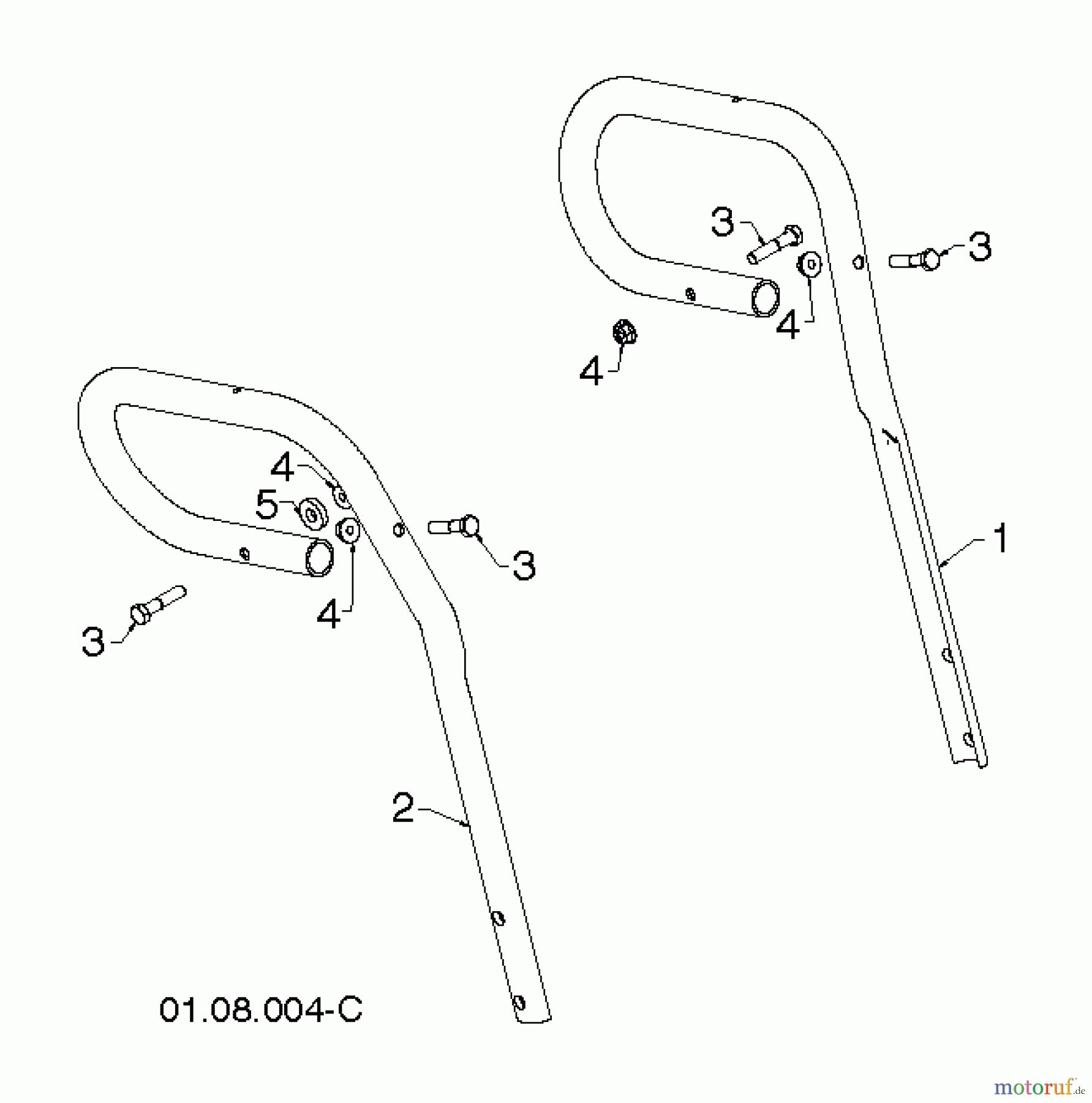  Jonsered Schneefräsen ST 2106 (96191002011) - Jonsered Snow Thrower (2012-11) HANDLE #5