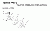 Jonsered LT13A (JNA13HA) - Lawn & Garden Tractor (2001-05) Spareparts WHEELS TIRES