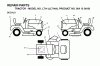 Jonsered LT14 (JLT14A, 954130058) - Lawn & Garden Tractor (2002-06) Spareparts DECALS