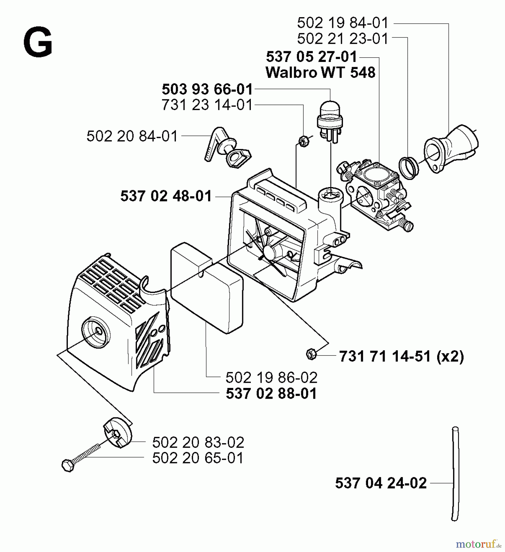  Jonsered Motorsensen, Trimmer GR2036 - Jonsered String/Brush Trimmer (2000-10) CARBURETOR AIR FILTER