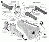 Jonsered GR50 - String/Brush Trimmer (1995-01) Spareparts HANDLE CONTROLS