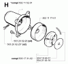 Jonsered RS44 - String/Brush Trimmer (2001-03) Spareparts CLUTCH