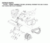 Jonsered CT2105 (J2105FA, 954130095) - Lawn & Garden Tractor (2003-01) Listas de piezas de repuesto y dibujos BELT GUARD PULLEY